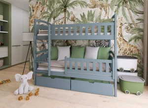 IGNAŚ 80x200 grey bunk bed Lano Furniture