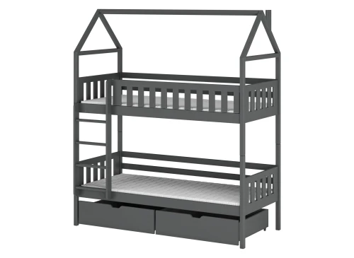 GAJA 80x160 graphite bunk bed Lano Furniture