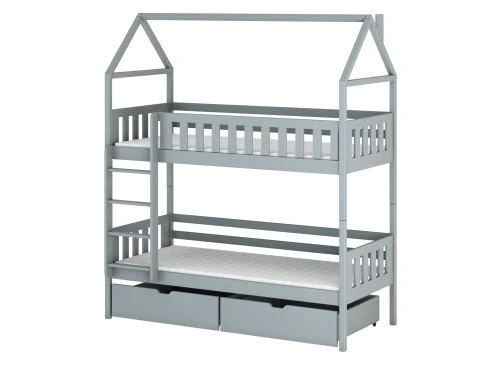 GAJA 80x160 gri pat de etaj Lano Mobilă