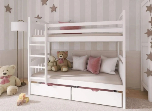 GABI 90x200 white bunk bed Lano Furniture