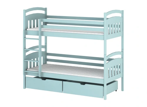 GABI 80x160 blue bunk bed Lano Furniture