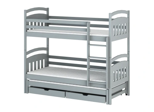 ALAN 80x200 gri pat pentru supraetajat Lano Mobilă