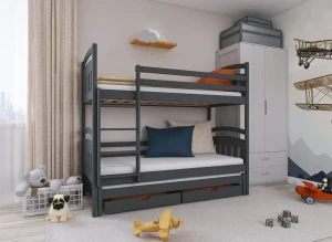 ALAN 90x190 white bunk bed Lano Furniture