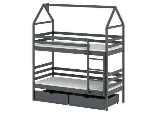 ALEX 80x170 graphite bunk bed Lano Furniture