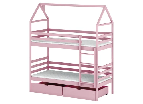 ALEX 80x180 pink bunk bed Lano Furniture
