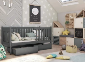 ALICJA 80x200 graphite children's bed Lano Furniture