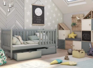 ALICJA 90x200 grey children's bed Lano Furniture