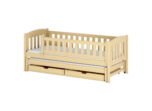 AMELKA 90x190 pine double trundle bed Lano Furniture