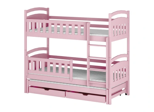 BLANKA 80x160 pink bunk bed Lano Furniture