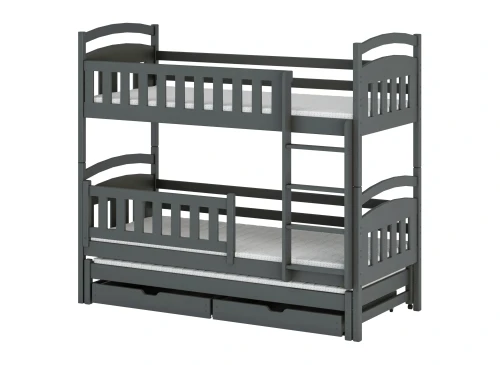 BLANKA 80x180 graphite bunk bed Lano Furniture