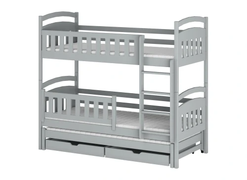 BLANKA 80x180 gri pat pentru supraetajat Lano Mobilă