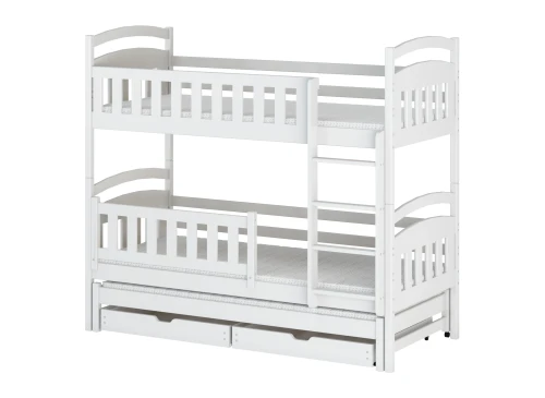 BLANKA 90x190 alb pat pentru supraetajat Lano Mobilă