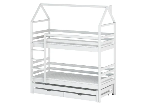 DALIA 80x180 alb pat pentru supraetajat tip casă Lano Mobilă