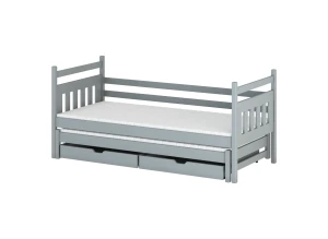 DANIEL 80x190 gri pat extensibil Lano Mobilă