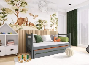 DANIEL 90x180 graphite bunk bed Lano Furniture