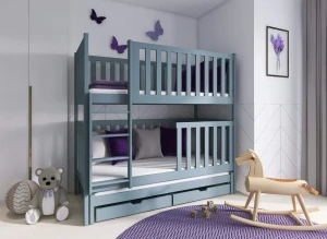 EMILKA 80x200 grey bunk bed Lano Furniture