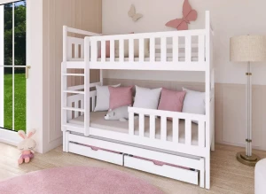 KLARA 80x180 white bunk bed Lano Furniture