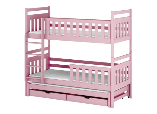KLARA 80x190 pink bunk bed Lano Furniture