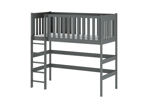 LAURA 80x190 graphite loft bed Lano Furniture