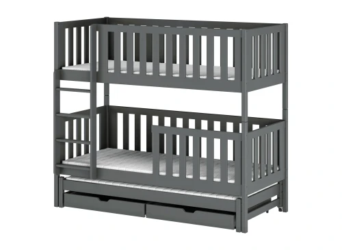 LEA 80x180 graphite bunk bed Lano Furniture
