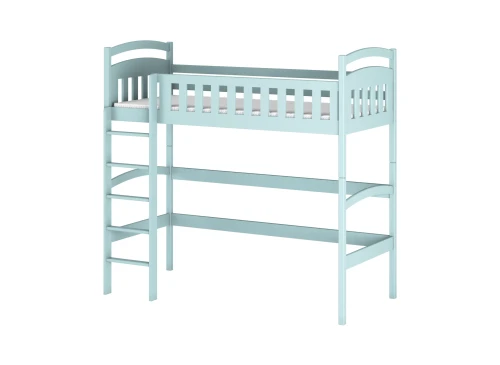 MIA 80x190 blue loft bed Lano Furniture