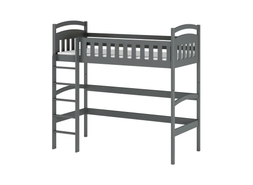 MIA 90x200 graphite loft bed Lano Furniture