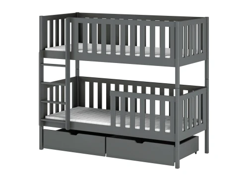 MICHALINA 90x180 graphite bunk bed Lano Furniture