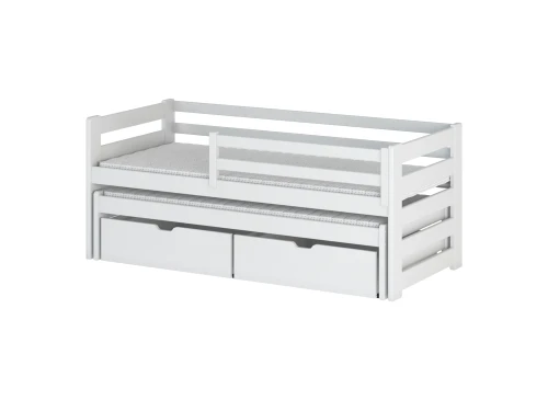 SENSO 90x190 white double trundle bed Lano Furniture