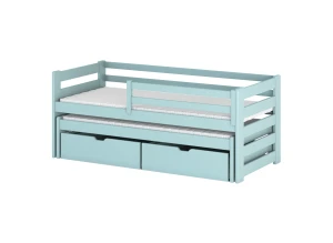 SENSO 90x190 albastru pat extensibil Lano Mobilă