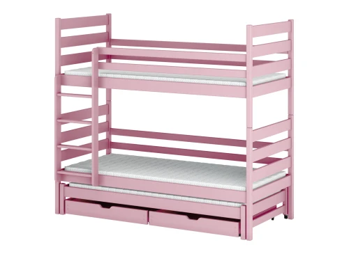 TOMI 90x200 pink bunk bed Lano Furniture
