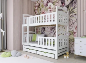 VIKI 80x190 white bunk bed Lano Furniture