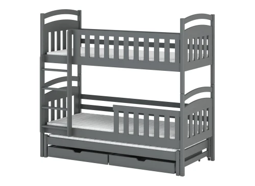 VIKI 80x200 graphite bunk bed Lano Furniture