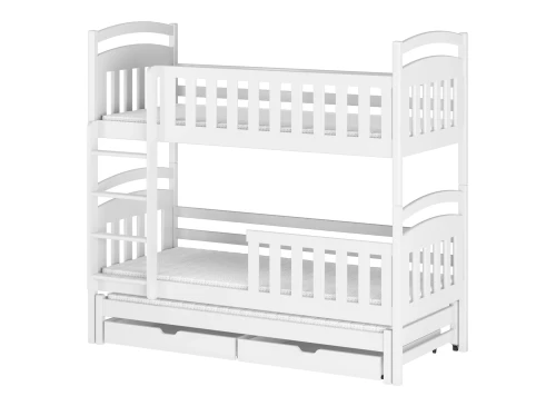 VIKI 90x190 white bunk bed Lano Furniture