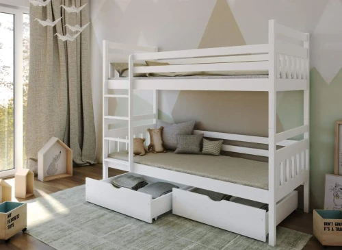 ADAŚ 80x170 white bunk bed Lano Furniture