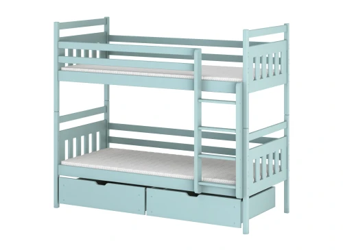 ADAŚ 80x170 blue bunk bed Lano Furniture