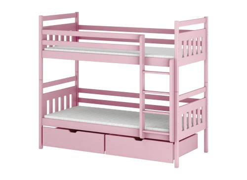 ADAŚ 80x180 pink bunk bed Lano Furniture