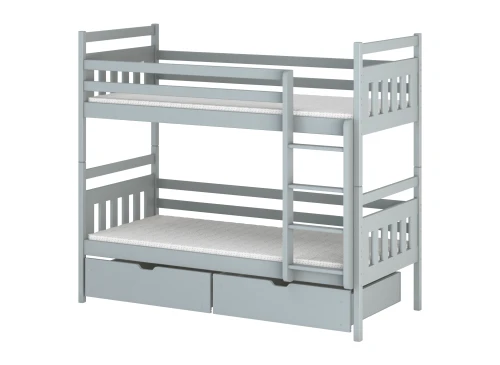 ADAŚ 90x180 gri pat pentru supraetajat Lano Mobilă