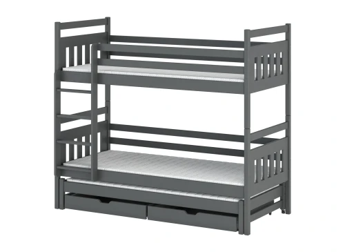 SEWERYN 80x200 graphite bunk bed Lano Furniture