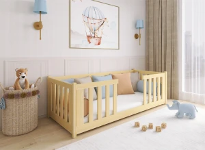 FERO 90x200 pin pat Montessori la nivel pentru copii Lano Mobilă