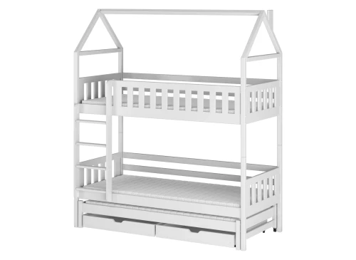 IGA 80x180 alb pat etajat casuta Lano Mobilă