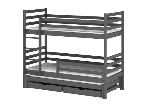 LUK 80x200 graphite bunk bed Lano Furniture