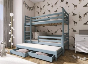 LUK 80x200 grey bunk bed Lano Furniture