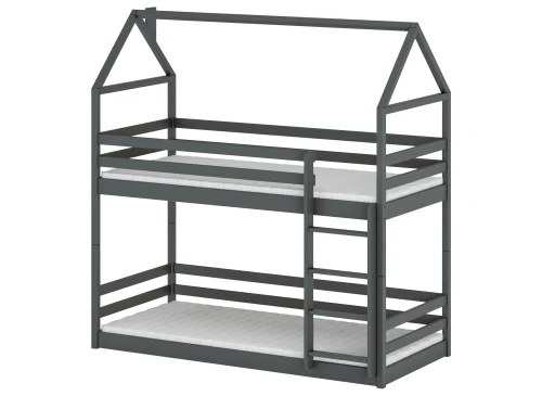 AXEL 80x180 graphite house bunk bed Lano Furniture