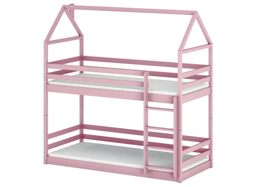 AXEL 90x180 pink house bunk bed Lano Furniture