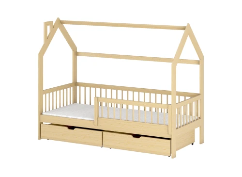 OSKAR 80x180 pine children's house bed Lano Furniture