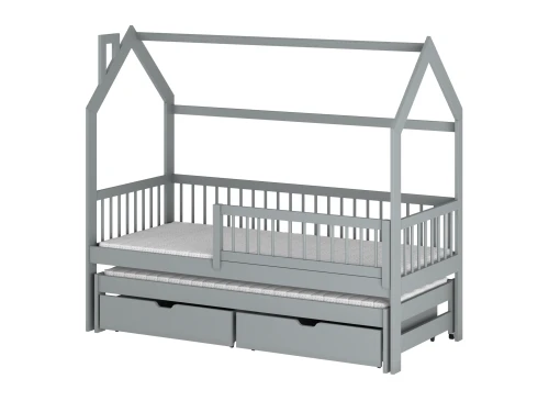 PAPI 80x180 grey children's house bed Lano Furniture