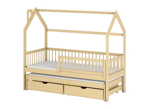 PAPI 90x190 pine children's house bed Lano Furniture