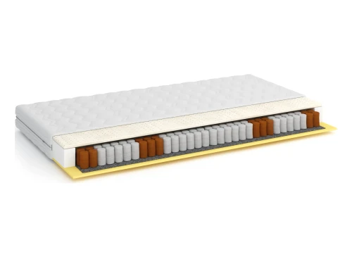 OLI 80x200 mediu ferm 18 cm cu arcuri împachetate individual cu inserție de latex și visco saltea Lano Mobila