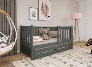 KAJA 80x200 graphite bunk bed Lano Furniture