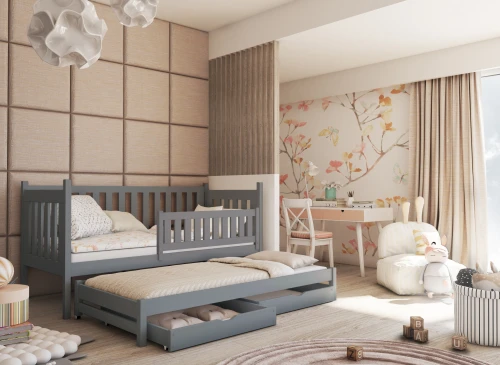 KAJA 80x180 pink bunk bed Lano Furniture